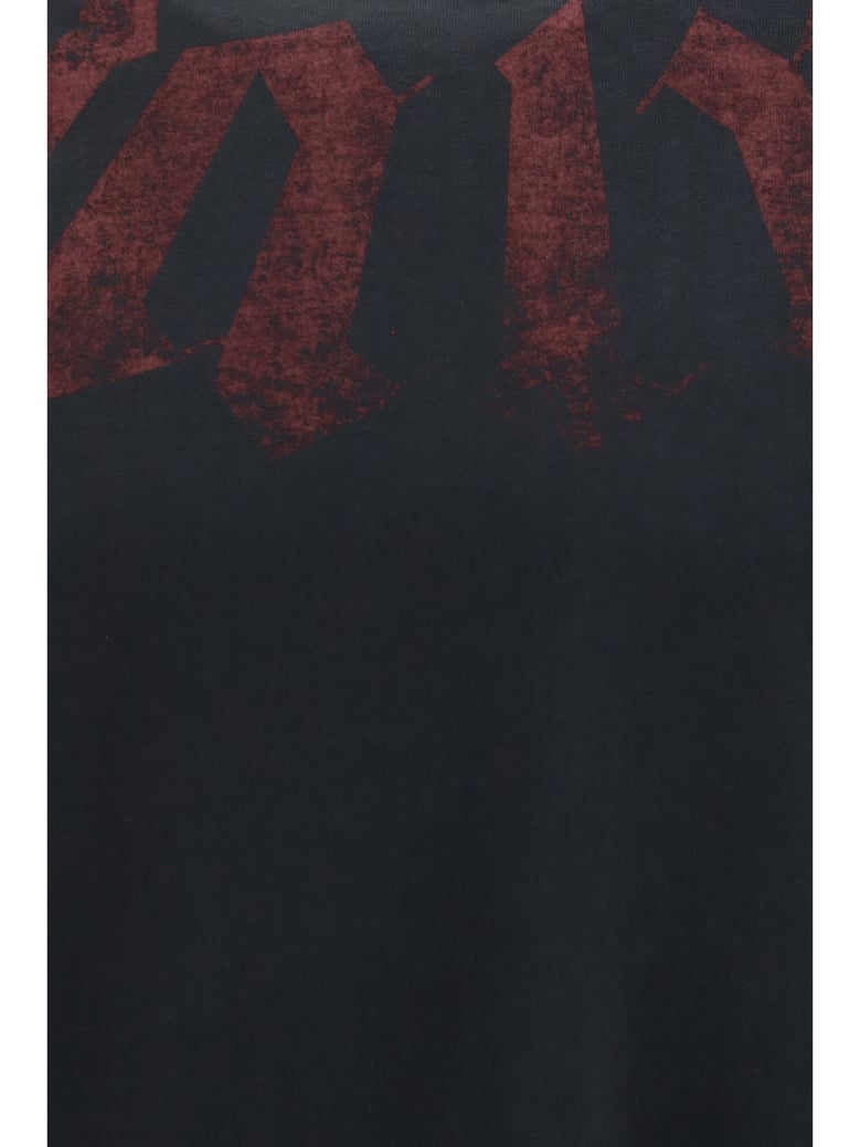 t-shirt big neck logo black/burgundy by Selfnex