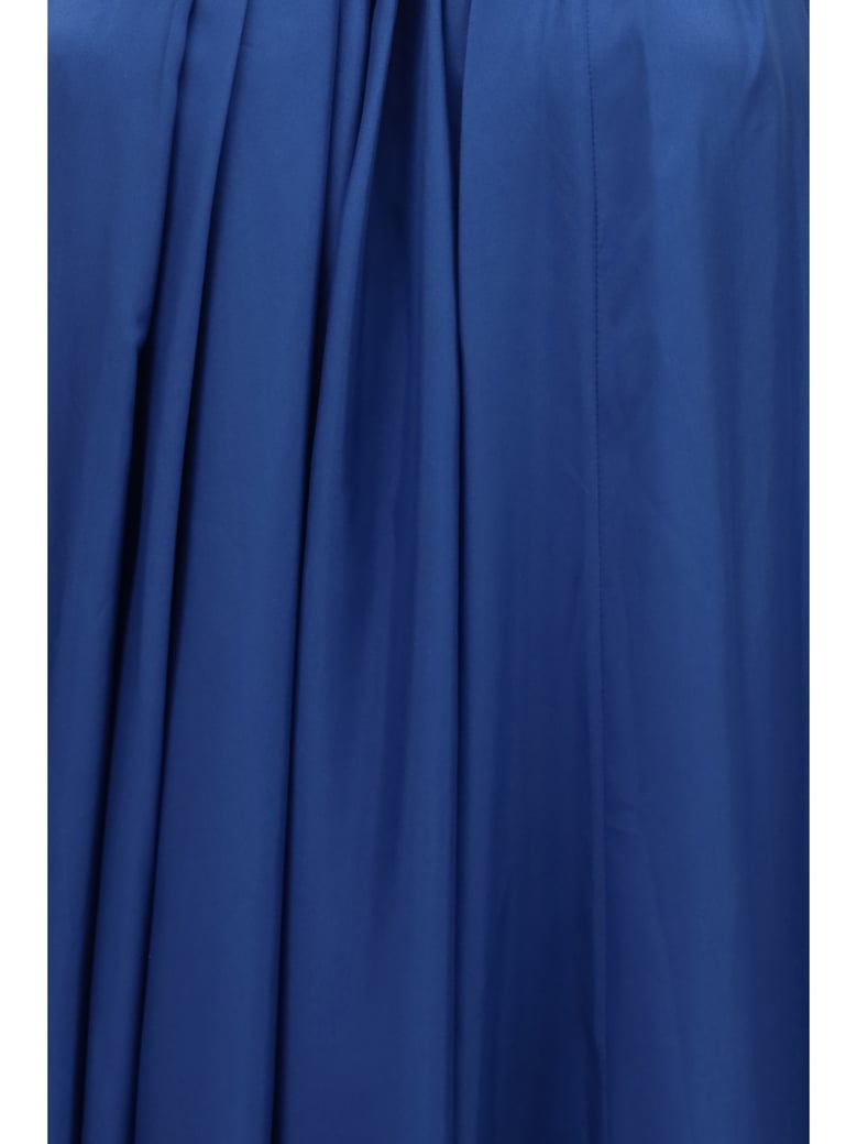 dress aster pleated pearl dark cobalt by Selfnex