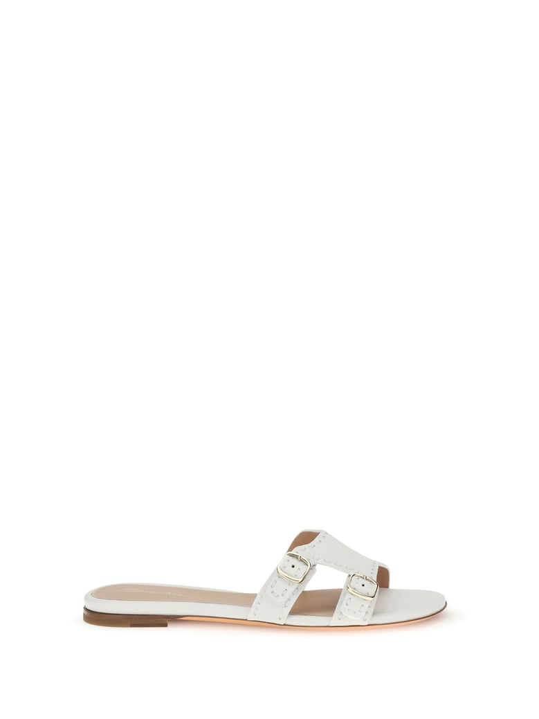 sandals leather white by Selfnex