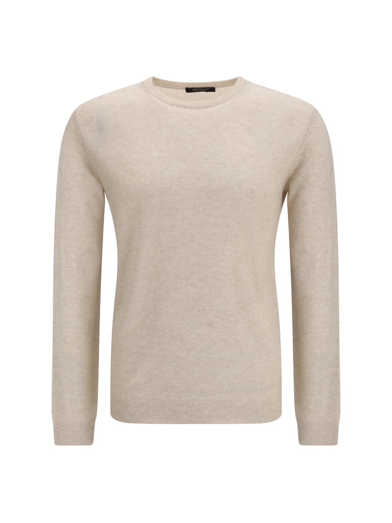 crewneck sweater cashmere-linen beige by Selfnex
