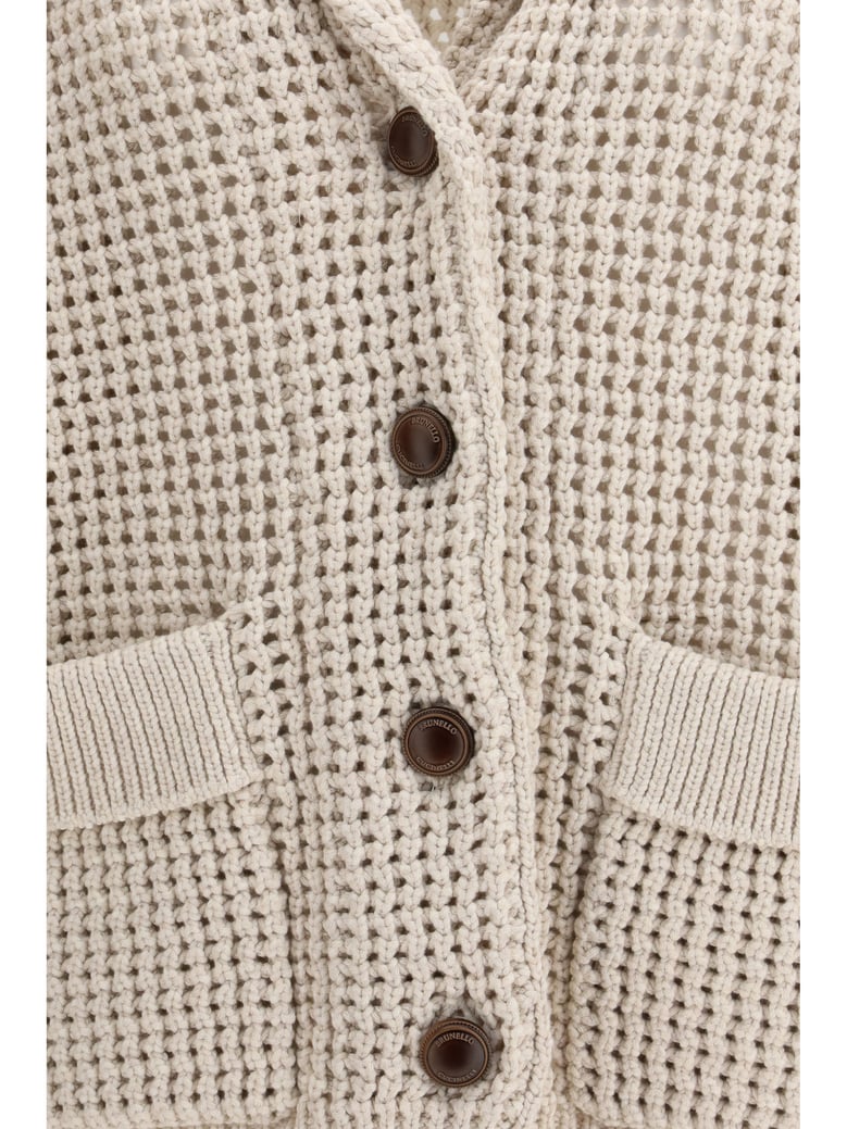 cardigan cotton-feather oat by Selfnex