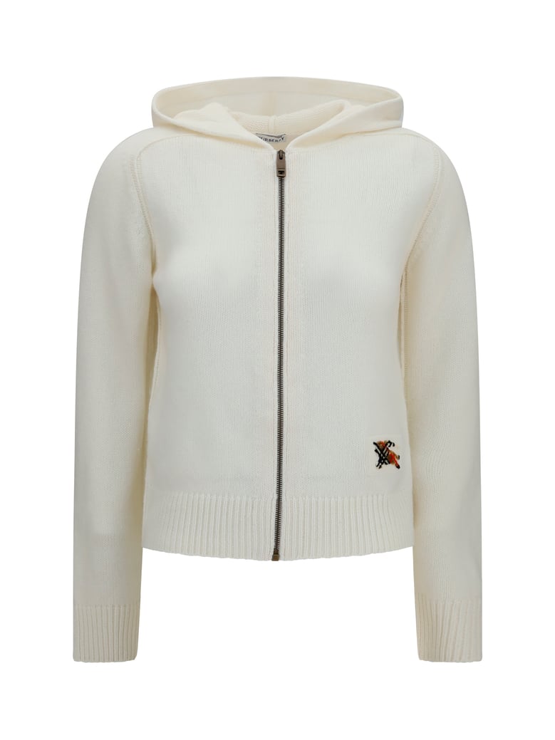 cardigan hooded wool ecru by Selfnex