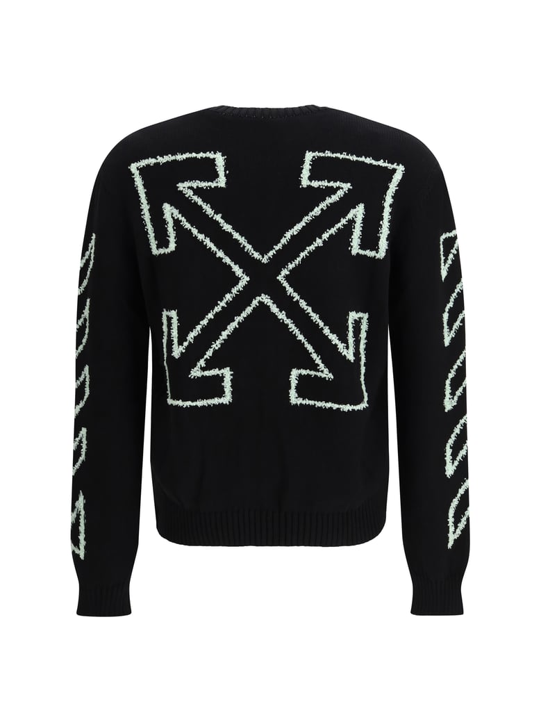 sweater diagonal arrow black by Selfnex