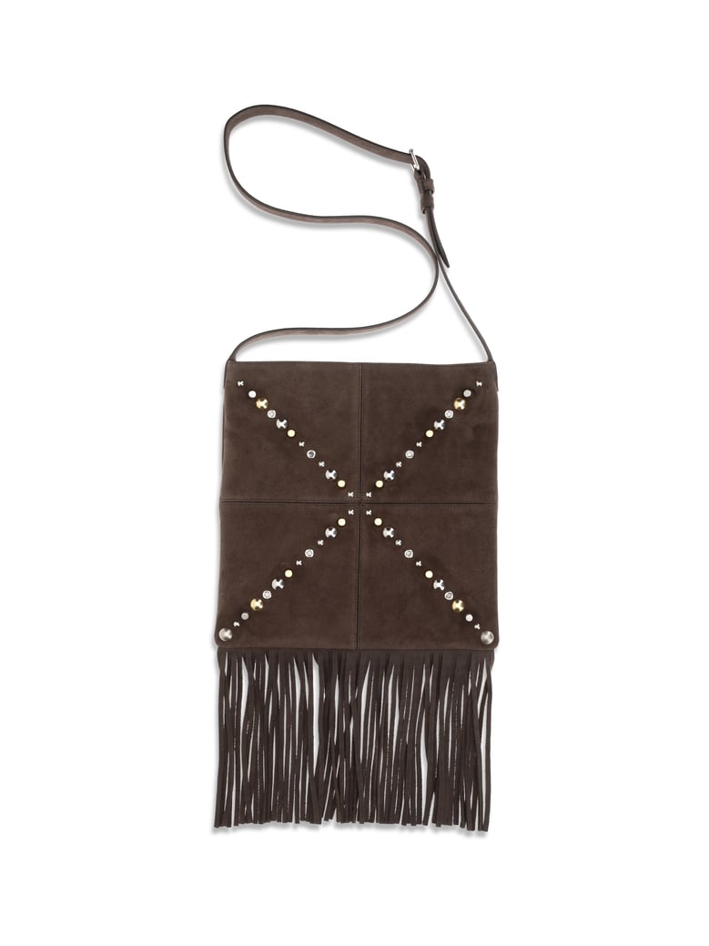 shoulder bag nellcôte dark brown suede by Selfnex