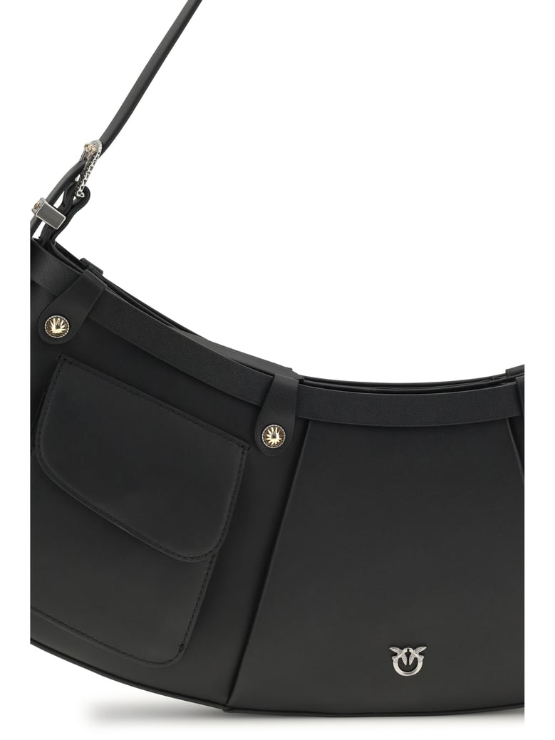 shoulder bag pocket body black/old silver by Selfnex