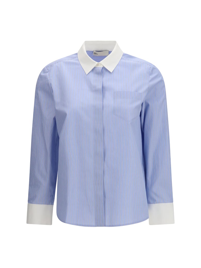 shirt blue stripe by Selfnex
