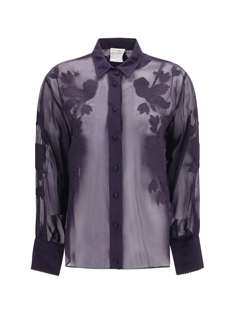 organza shirt black by Selfnex