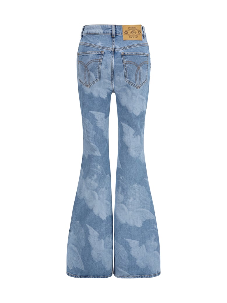 jeans angel-print medium blue by Selfnex