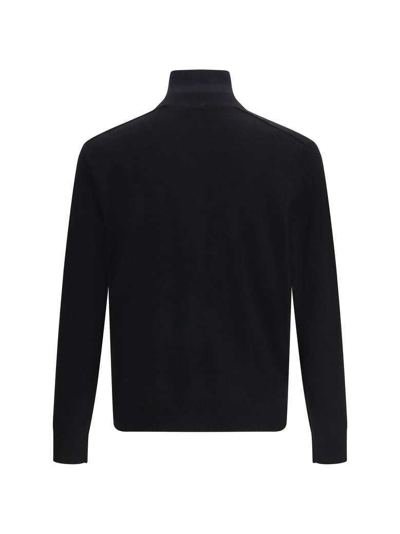 wool sweater check black by Selfnex