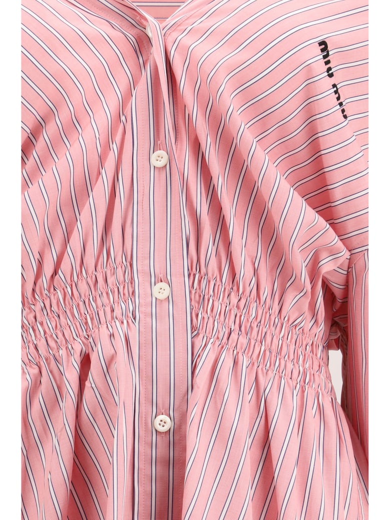 dress striped pink by Selfnex
