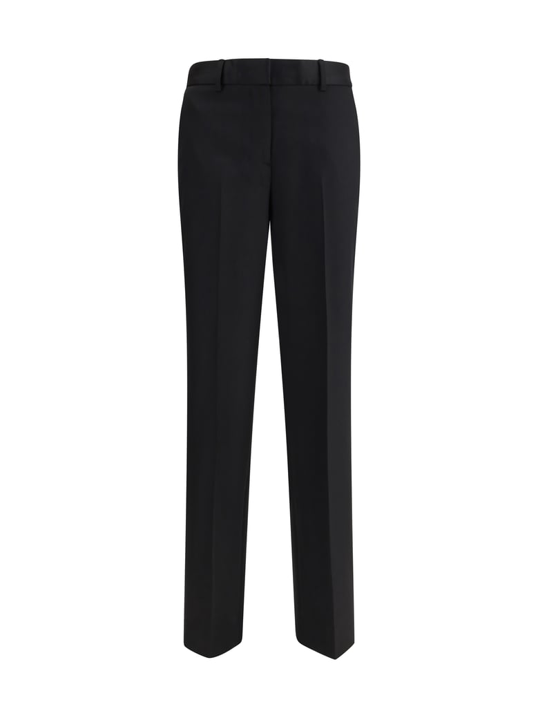 straight tailored pants black by Selfnex