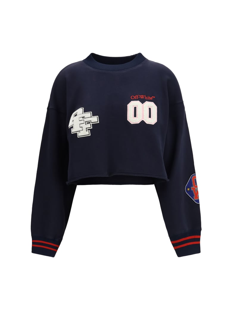 sweatshirt royal patch night sky/haute red by Selfnex