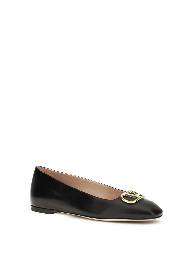 ballerina flats vlogo signature black nappa by Selfnex