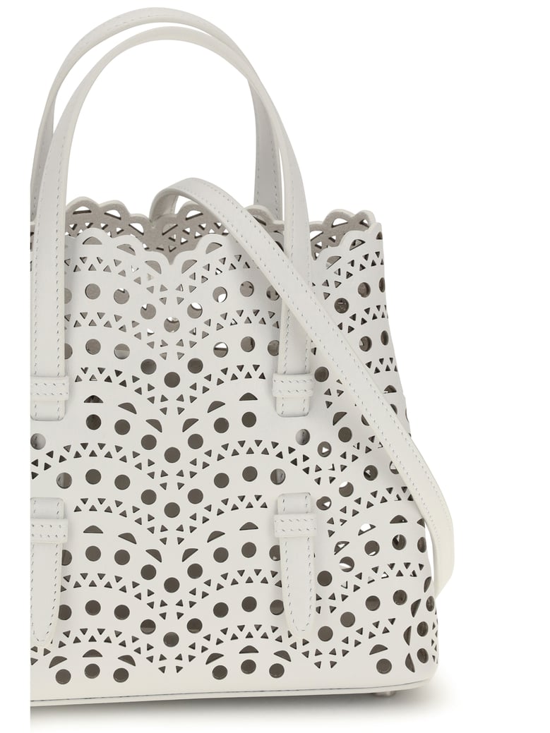 handbag mina calf leather off-white by Selfnex