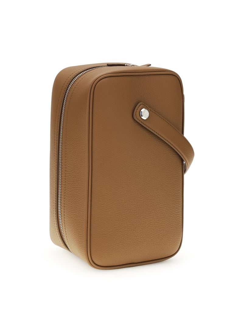 handbag lock caramel leather by Selfnex
