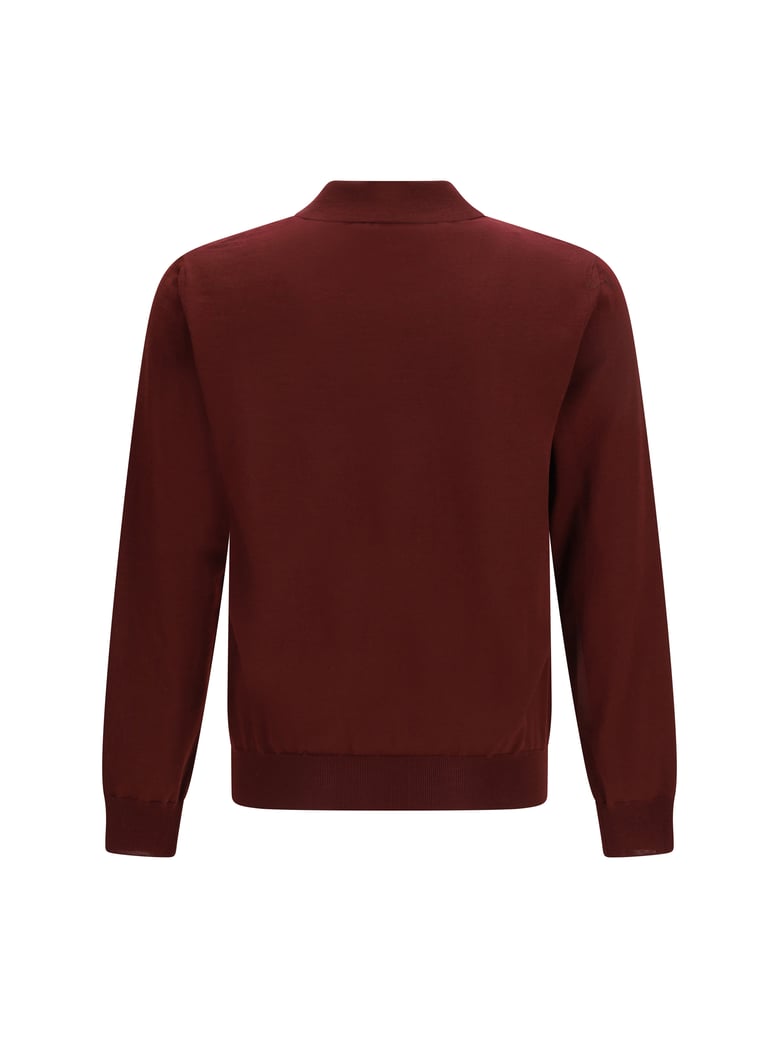 polo shirt vlogo bordeaux by Selfnex