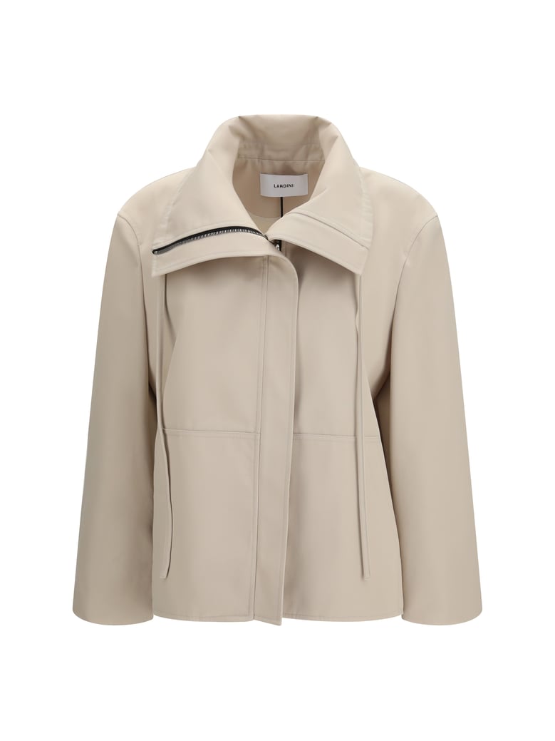 high-neck jacket beige by Selfnex