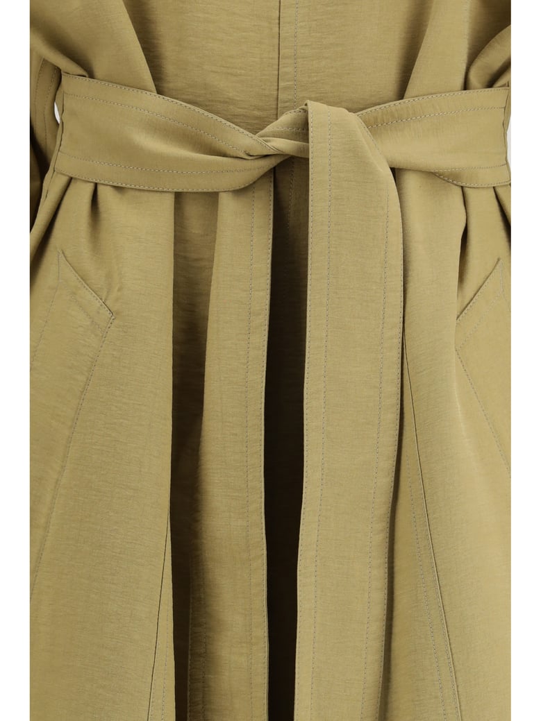 trench coat dress camel by Selfnex