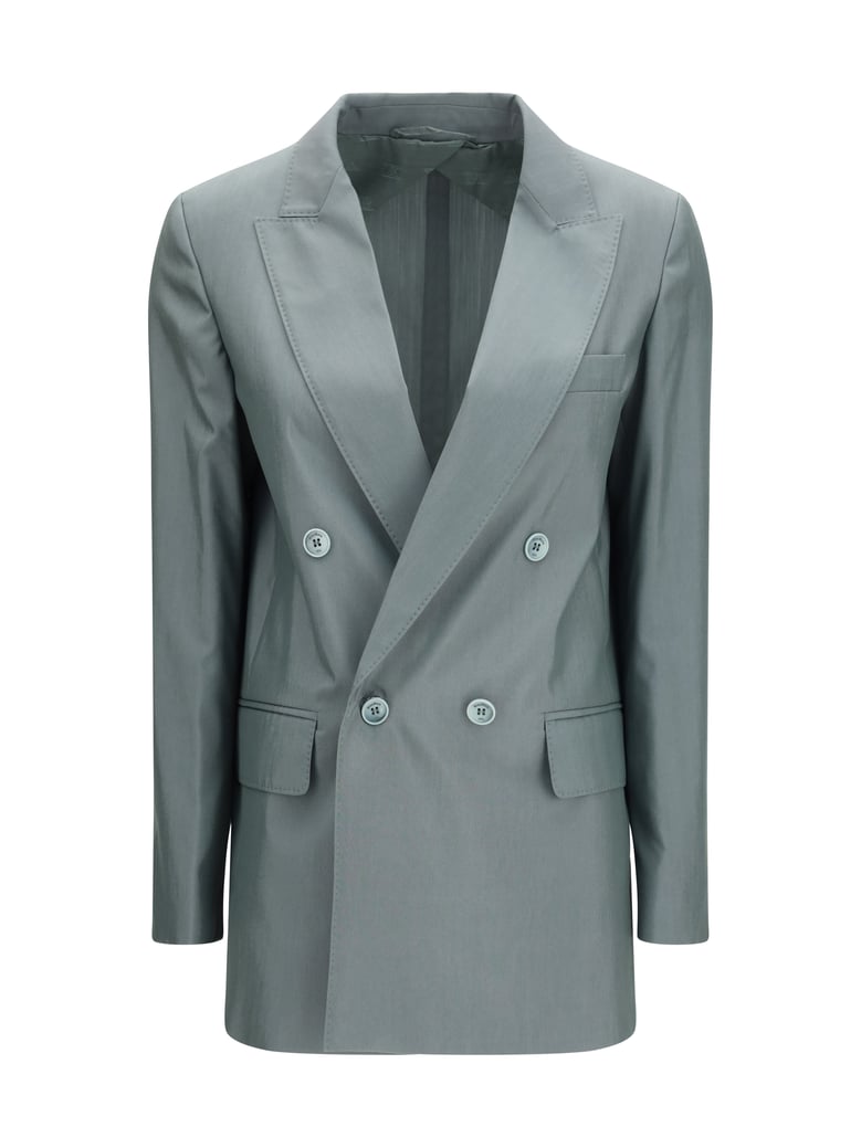 blazer mxmalbata dark green wool-silk by Selfnex