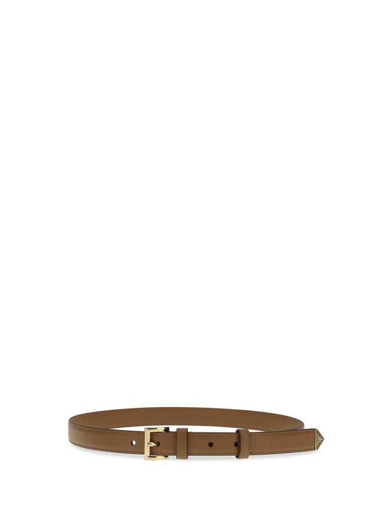 leather belt calfskin beige by Selfnex