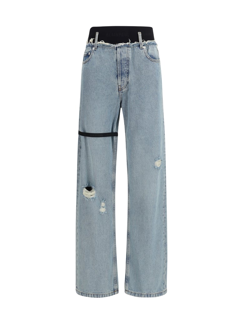 high-waisted jeans blue wash by Selfnex