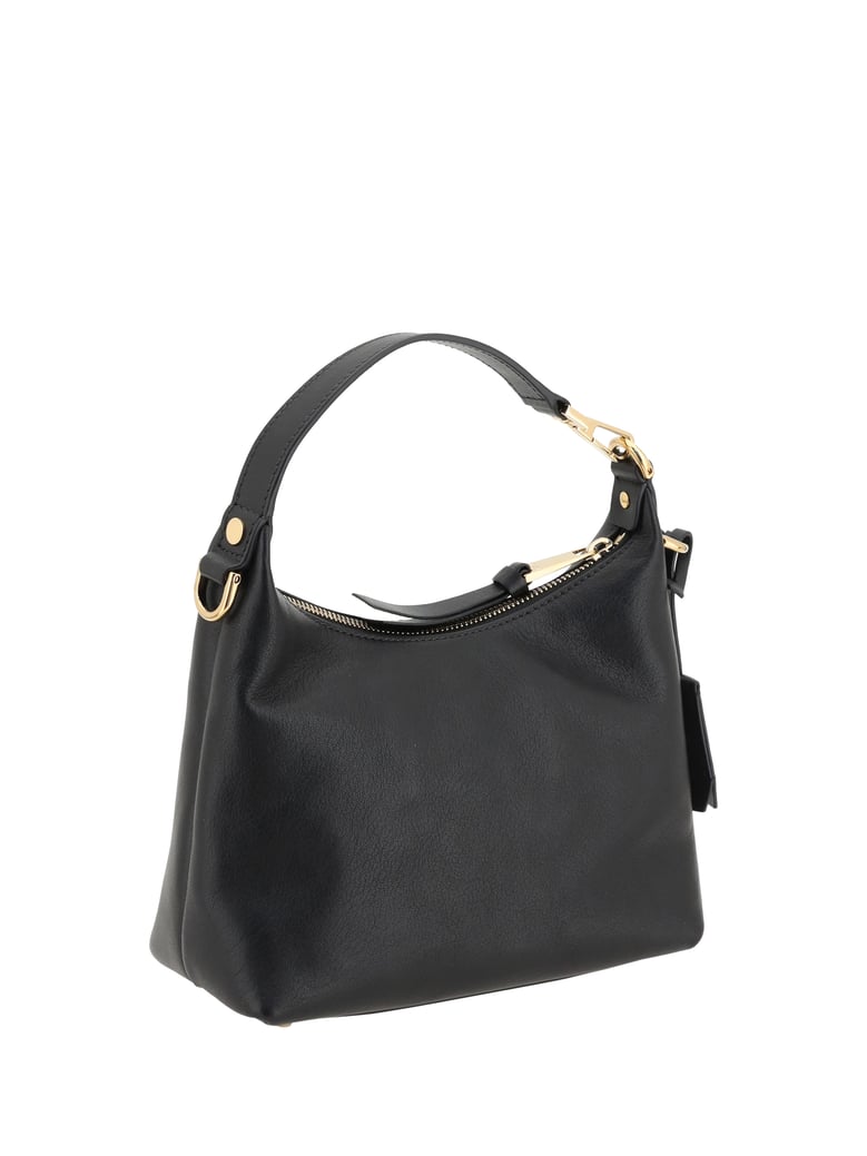 hobo handbag black calf leather by Selfnex