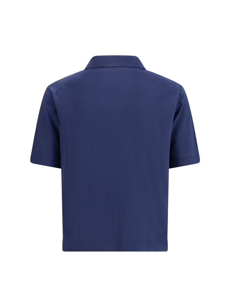 polo shirt indigo blue by Selfnex