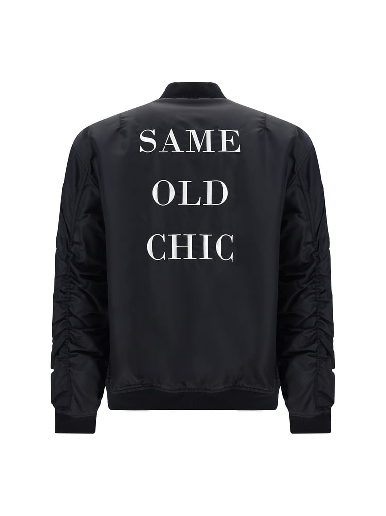 bomber jacket zip-up black by Selfnex