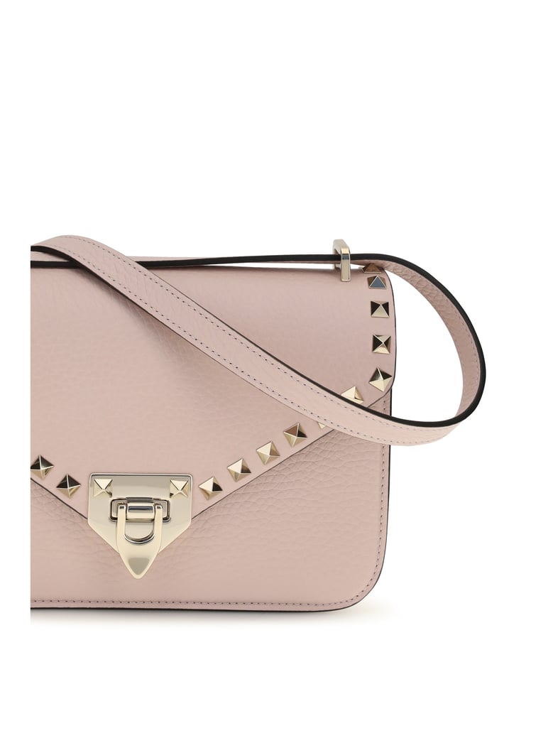 shoulder bag rockstud mini rose quartz by Selfnex