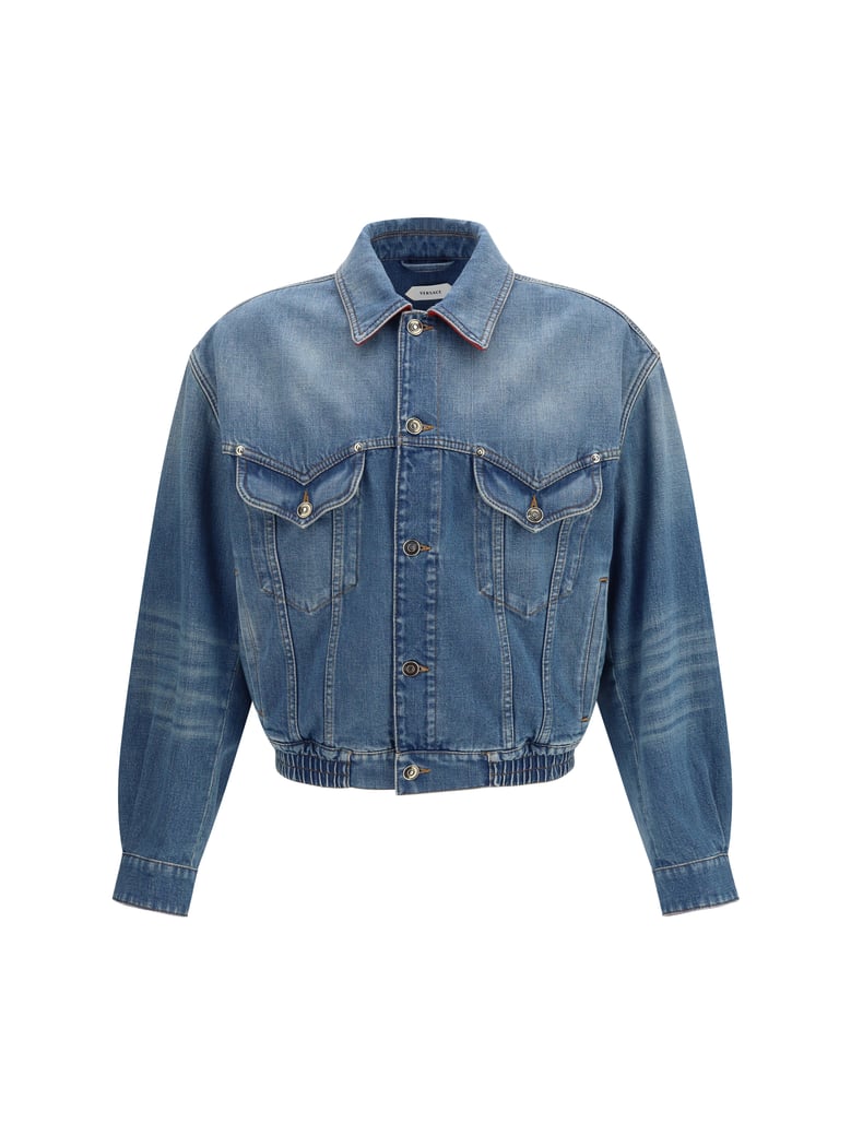 jacket medusa cotton denim medium blue by Selfnex
