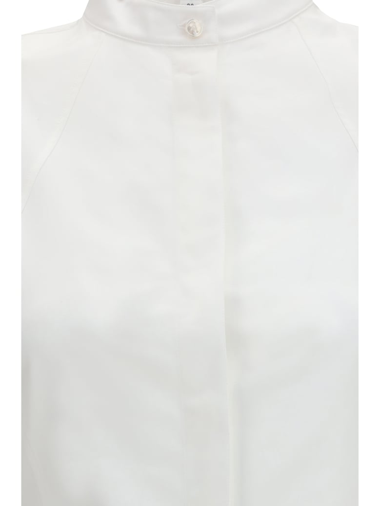 dress panelled poplin white by Selfnex