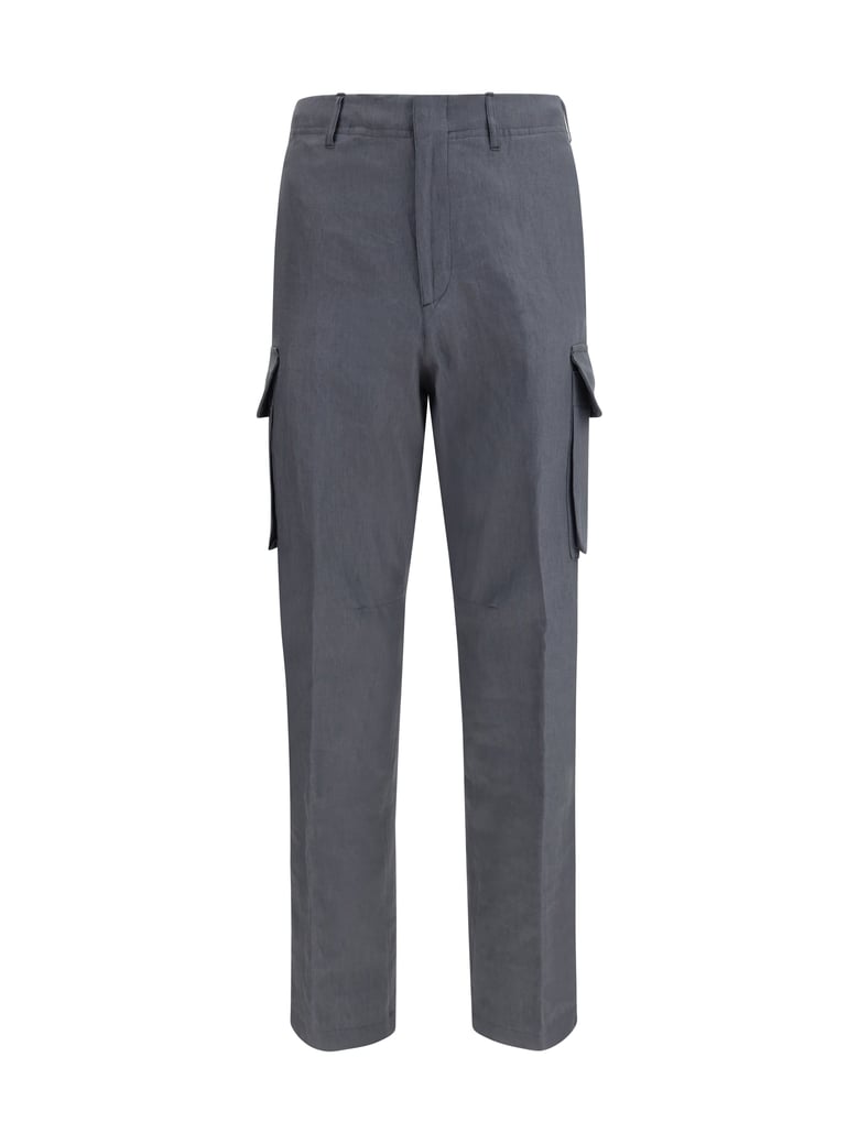 pants linen-cotton grey by Selfnex