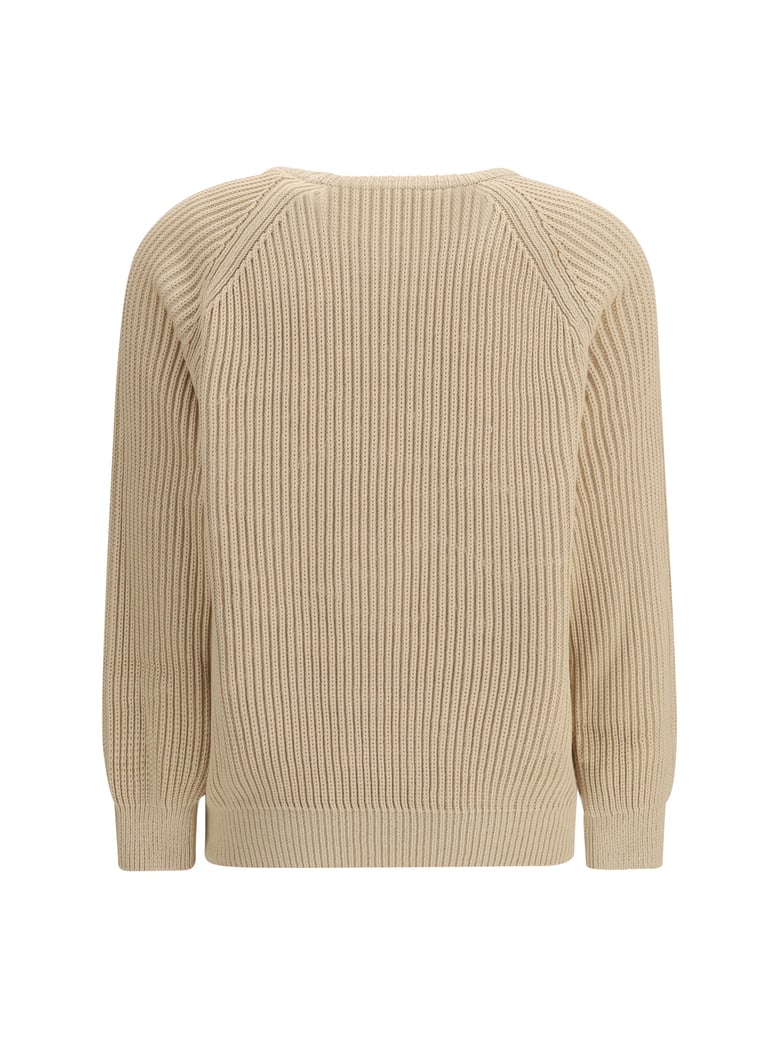 pullover ribbed cotton light brown by Selfnex