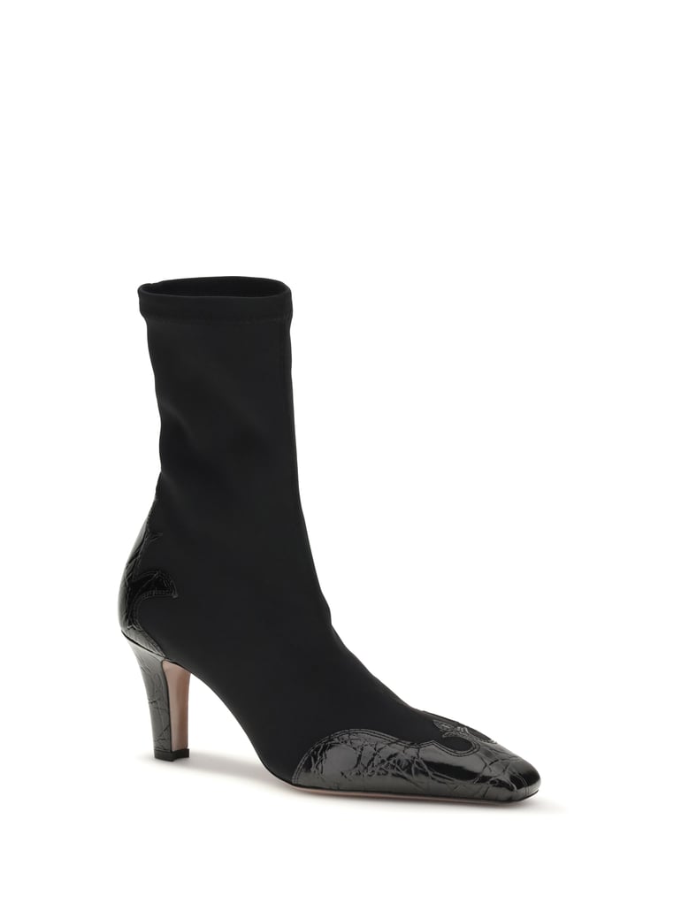 ankle boots belle black calf leather by Selfnex