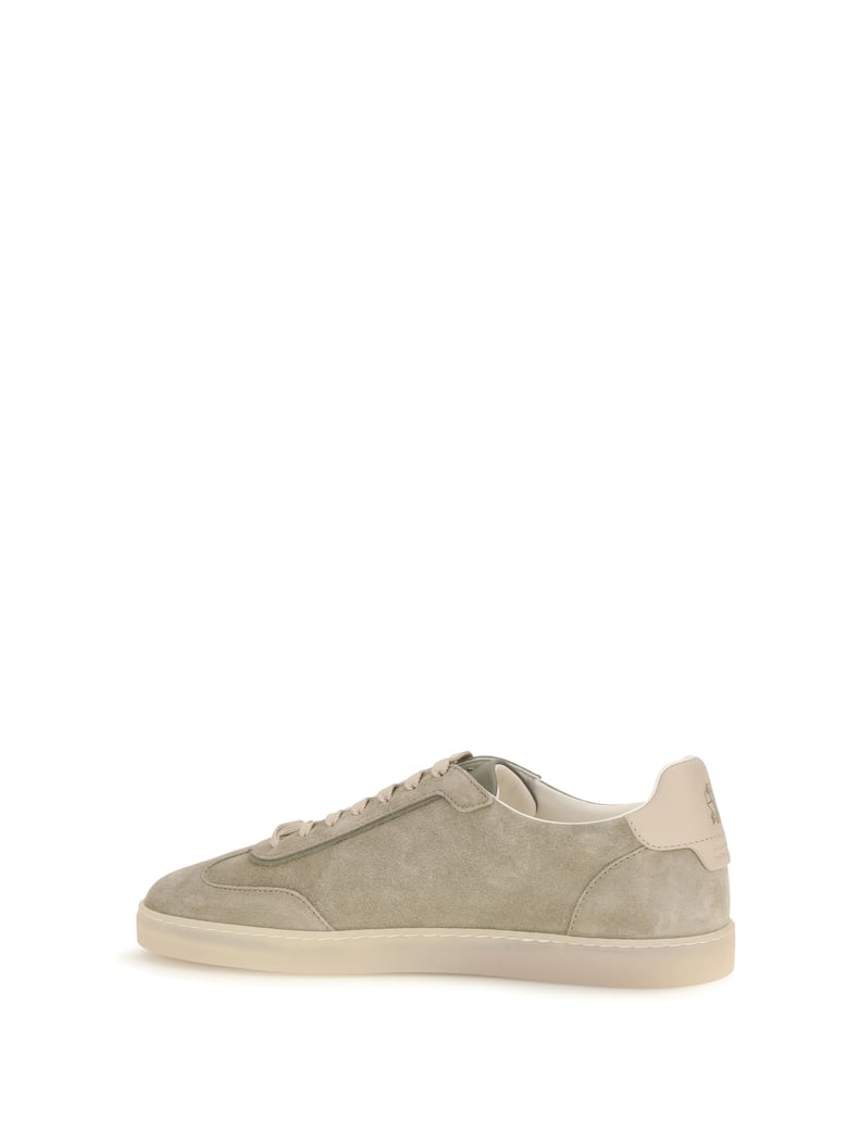 suede sneakers army washed by Selfnex