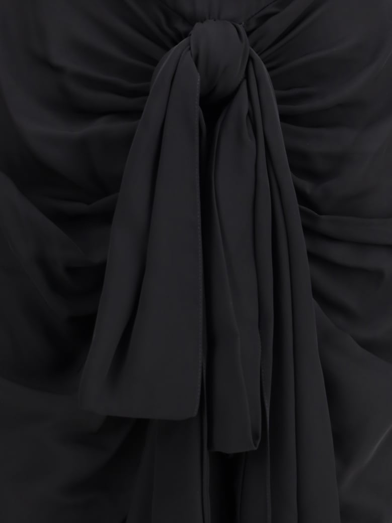 dress draped viscose black by Selfnex