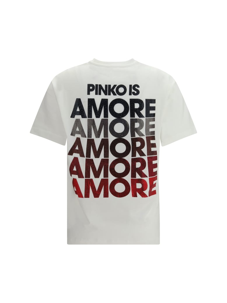 t-shirt strepitoso white/red by Selfnex
