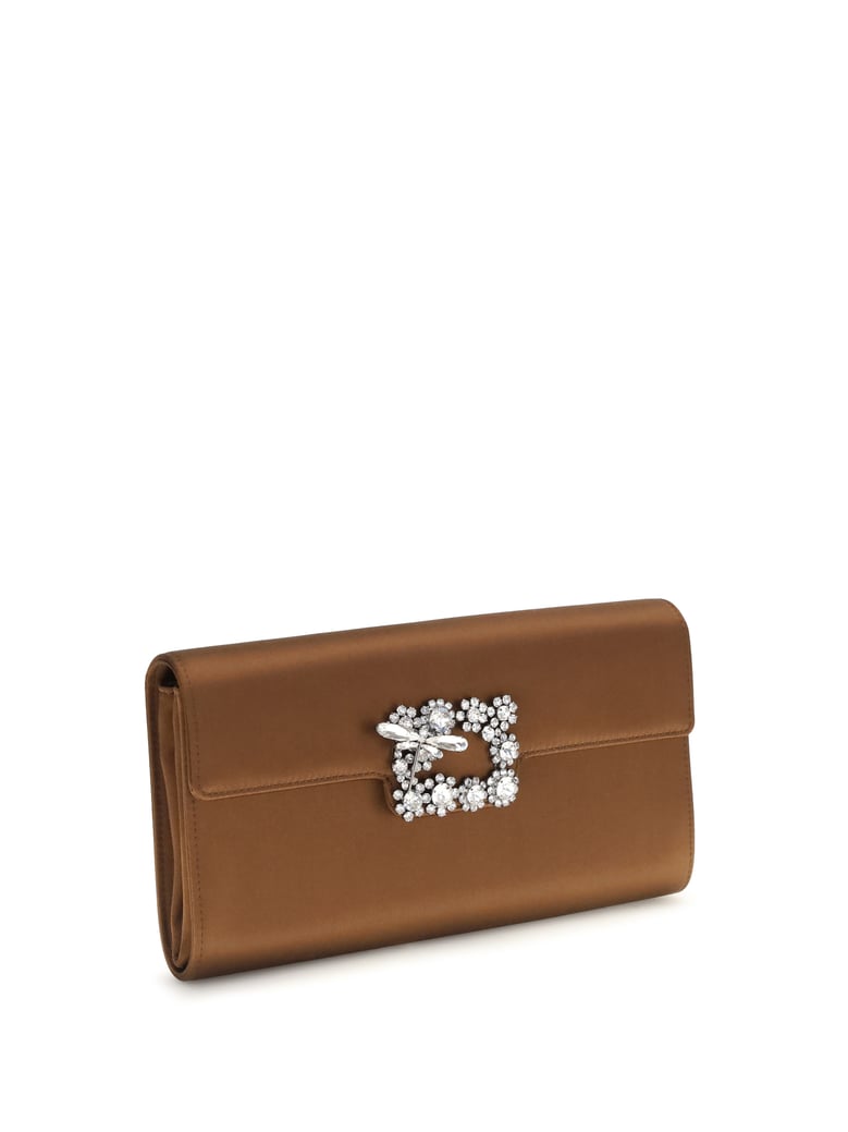 satin clutch efflorescence cacao by Selfnex