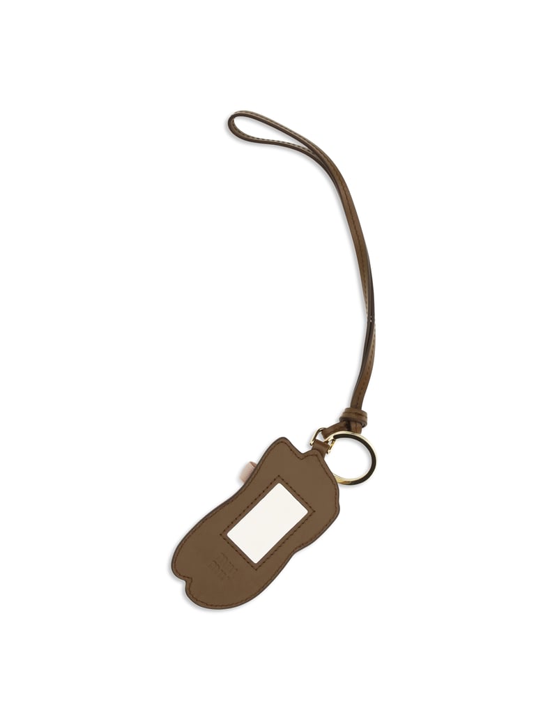 leather keyring ballet water lily by Selfnex