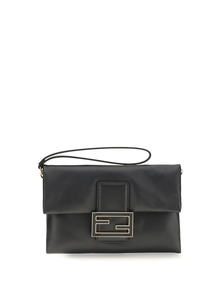 baguette clutch bag black/soft gold by Selfnex