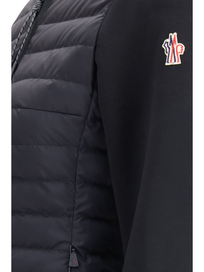 hooded cardigan black polyamide by Selfnex