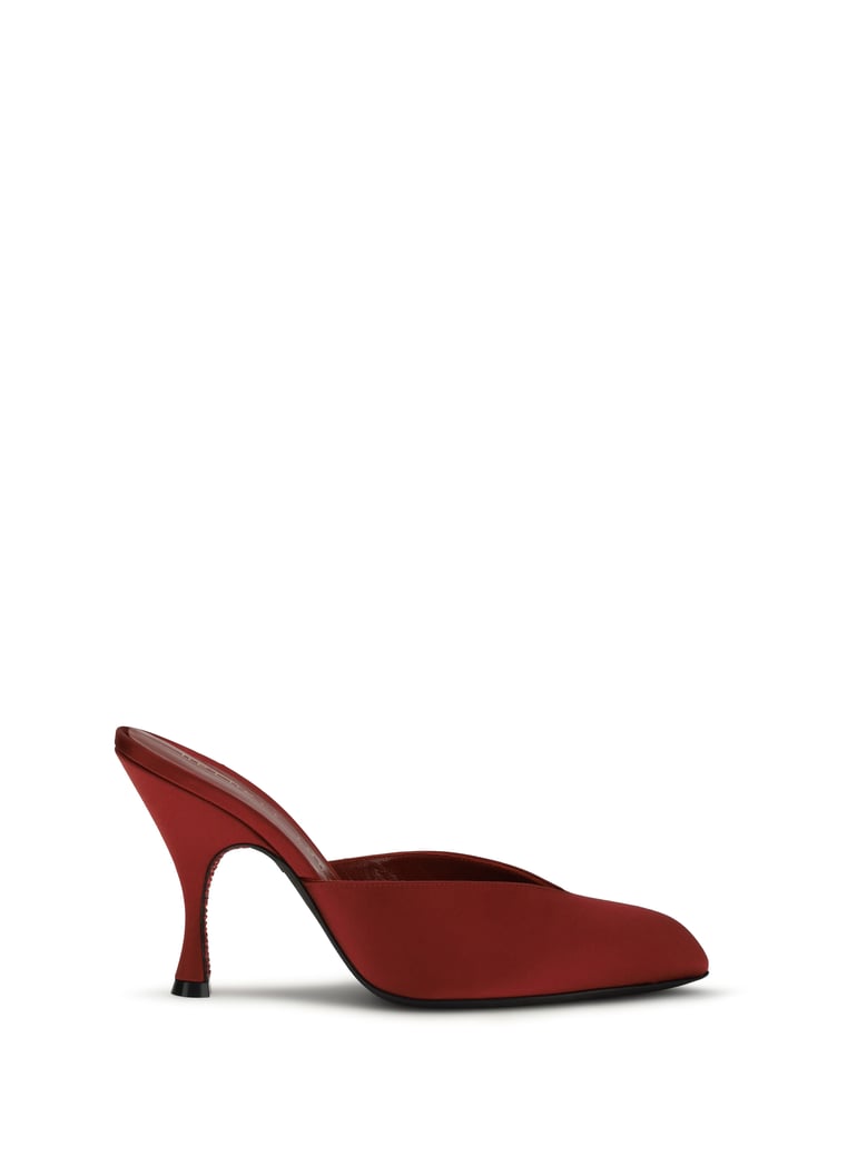 mules sitting pretty beth red by Selfnex