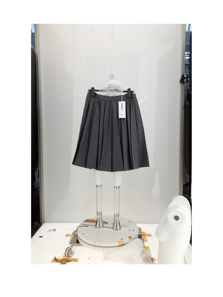skirt grey wool by Selfnex