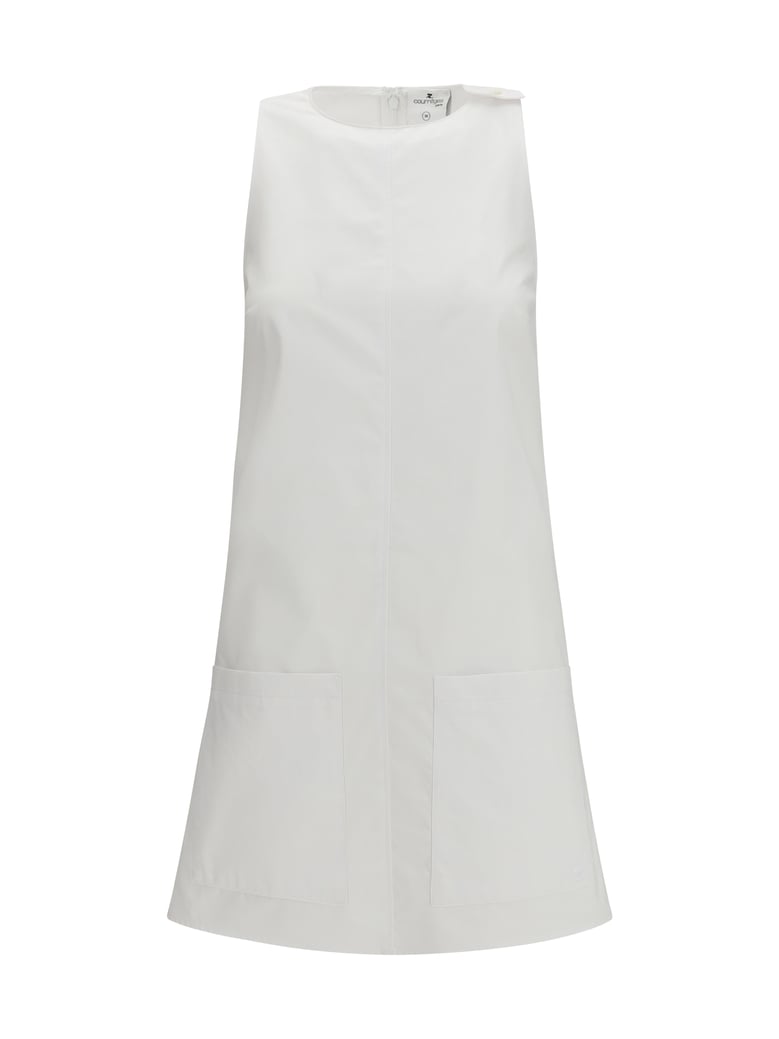 short halter dress white by Selfnex
