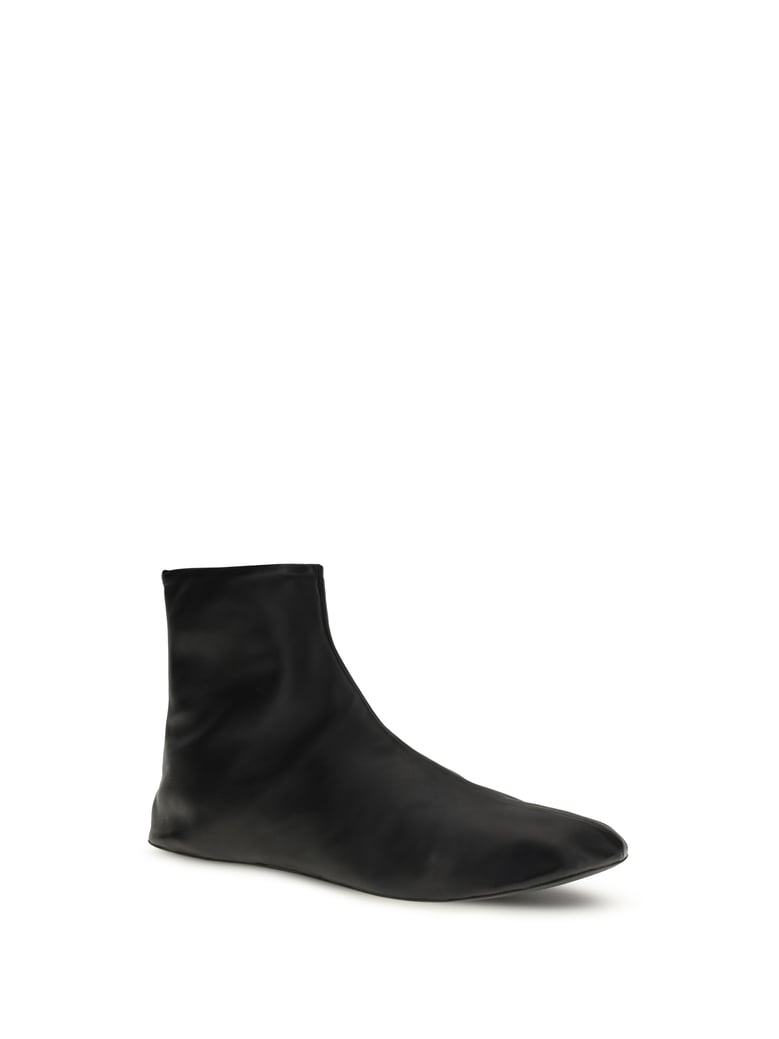 leather ankle boots black by Selfnex