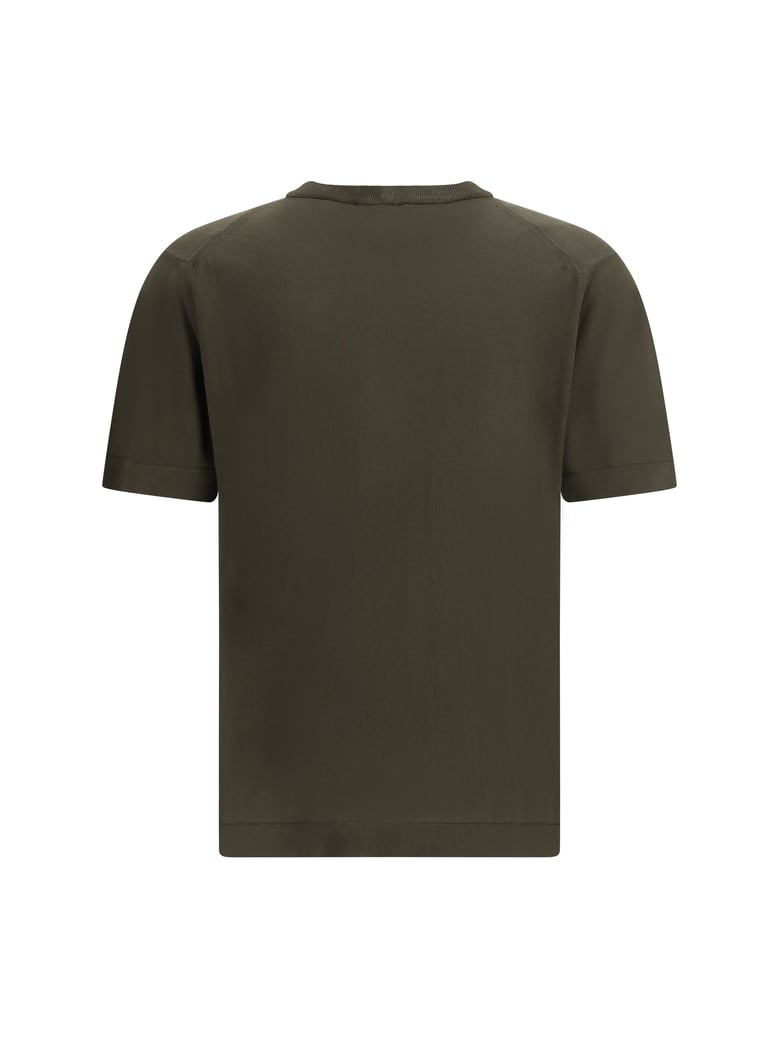 knitted cotton t-shirt green by Selfnex