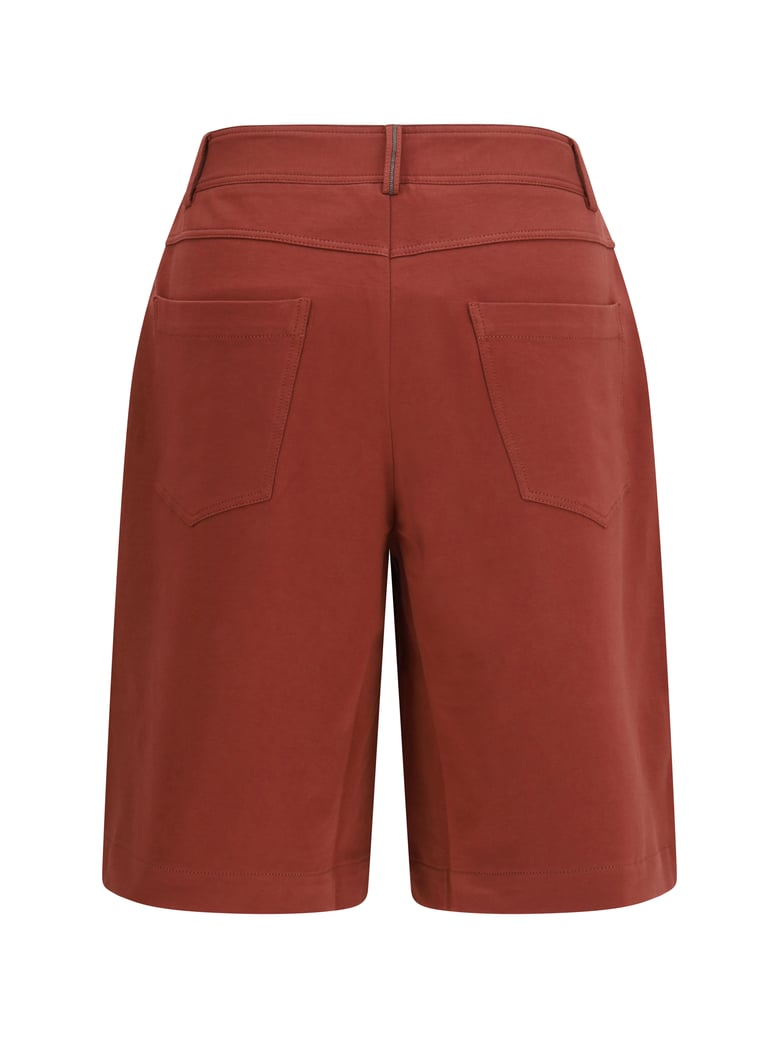 cotton bermuda shorts red pear by Selfnex