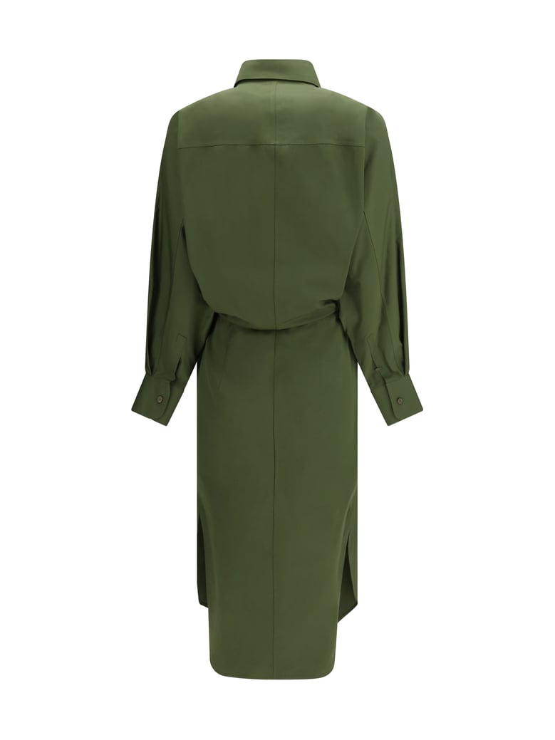 shirt dress poplin khaki by Selfnex