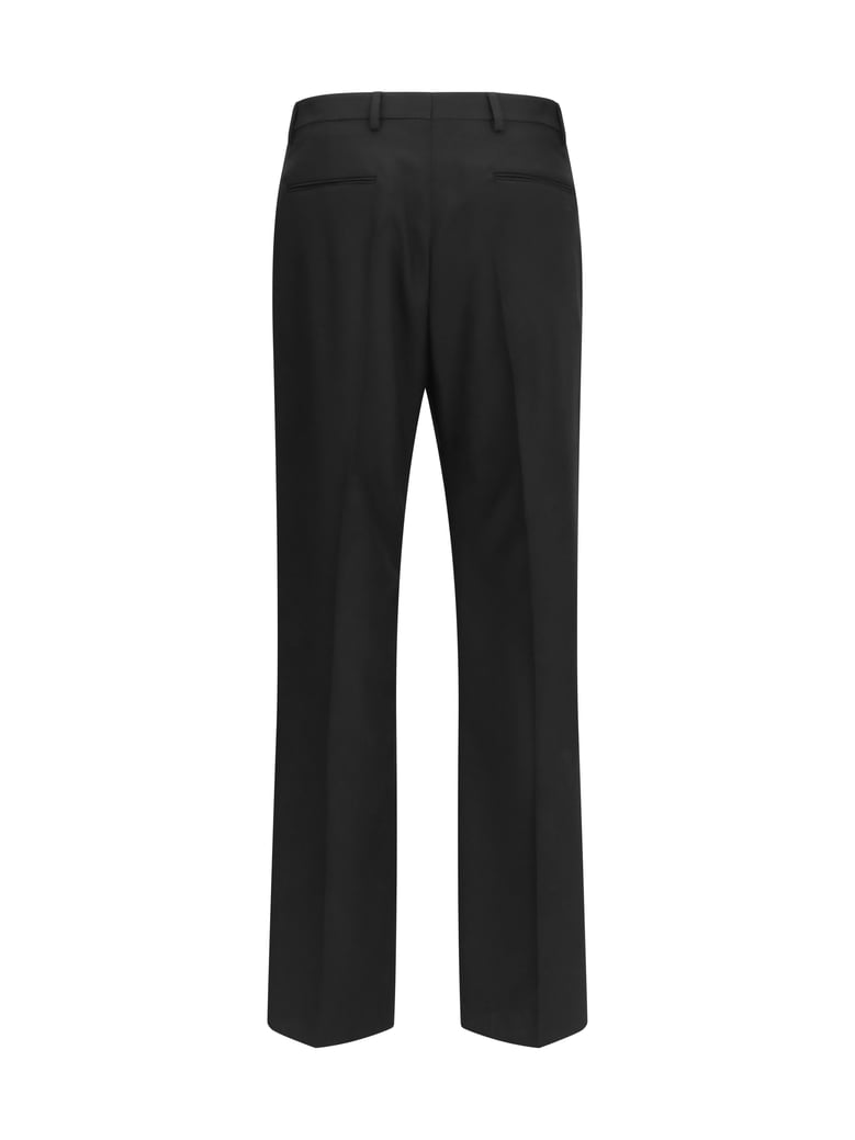 tailored wool trousers black by Selfnex
