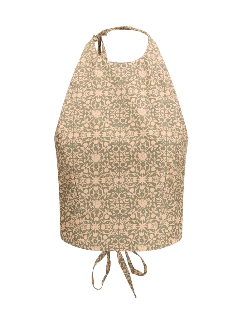 sleeveless halter top multicolour by Selfnex